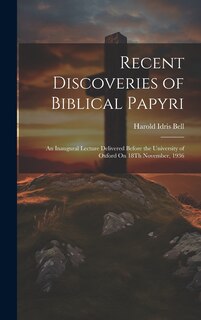 Couverture_Recent Discoveries of Biblical Papyri