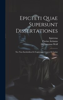 Front cover_Epicteti Quae Supersunt Dissertationes