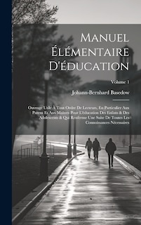 Front cover_Manuel Élémentaire D'éducation