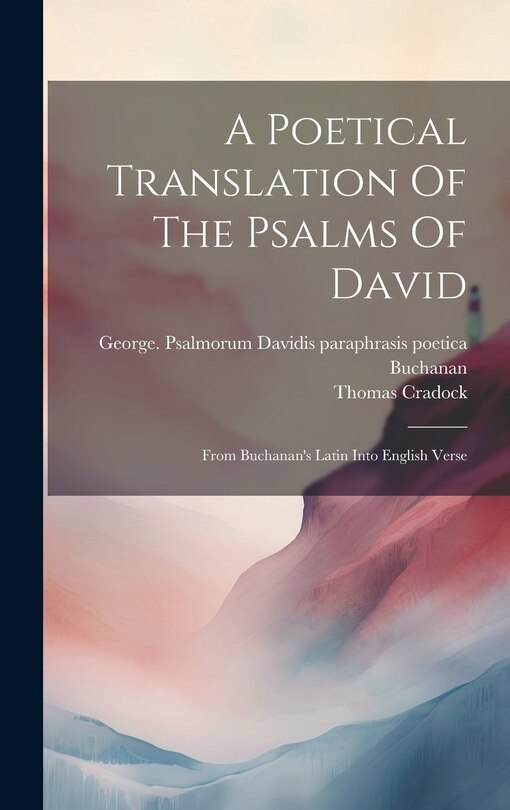 Couverture_A Poetical Translation Of The Psalms Of David