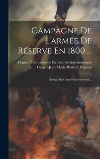 Front cover_Campagne De L'arm&eacute;e De R&eacute;serve En 1800 ...
