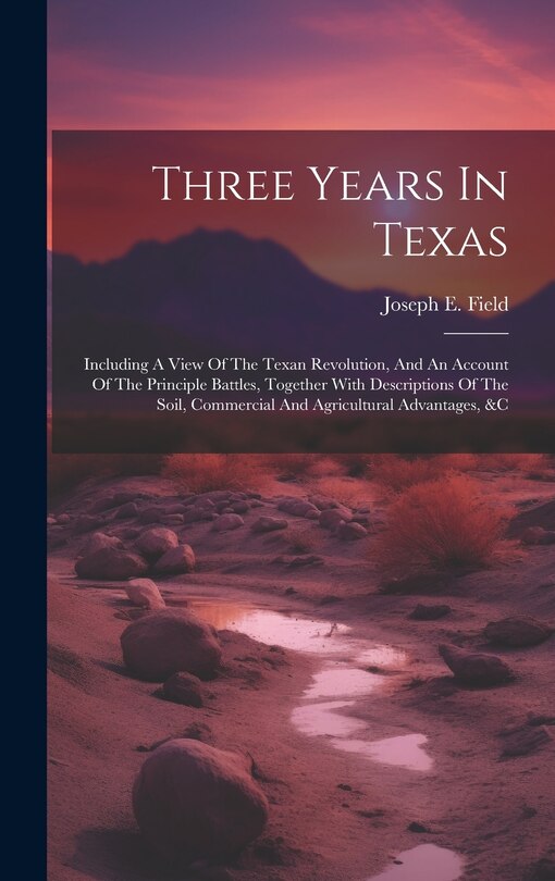 Front cover_Three Years In Texas