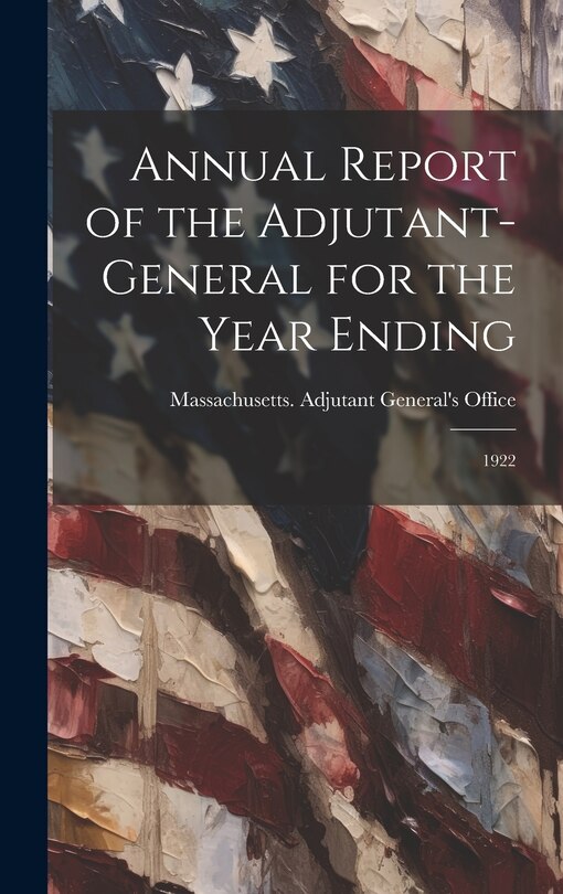 Couverture_Annual Report of the Adjutant-General for the Year Ending