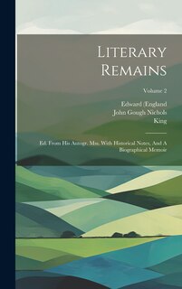 Front cover_Literary Remains