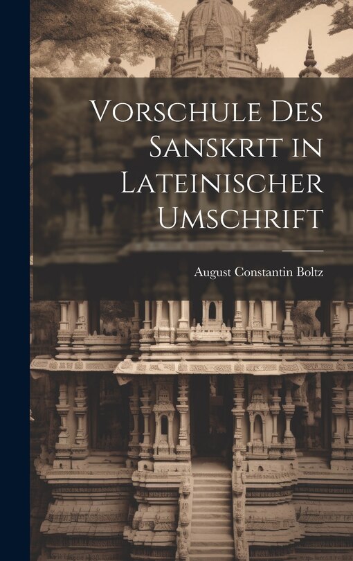 Couverture_Vorschule des Sanskrit in Lateinischer Umschrift