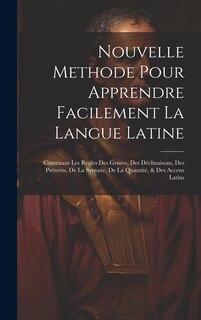 Front cover_Nouvelle Methode Pour Apprendre Facilement La Langue Latine