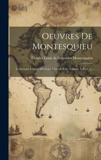 Couverture_Oeuvres De Montesquieu