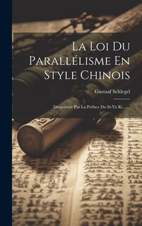 Front cover_La Loi Du Parallélisme En Style Chinois