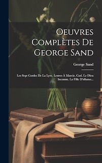 Couverture_Oeuvres Complètes De George Sand