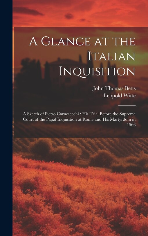 Couverture_A Glance at the Italian Inquisition