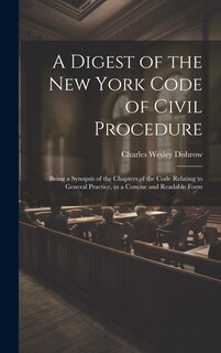 Front cover_A Digest of the New York Code of Civil Procedure