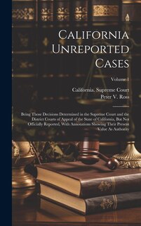 Couverture_California Unreported Cases