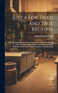 Couverture_Just a few Tried and True Receipts