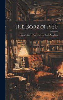 Couverture_The Borzoi 1920