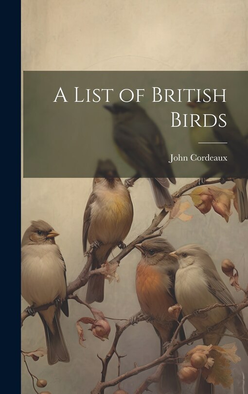 Front cover_A List of British Birds