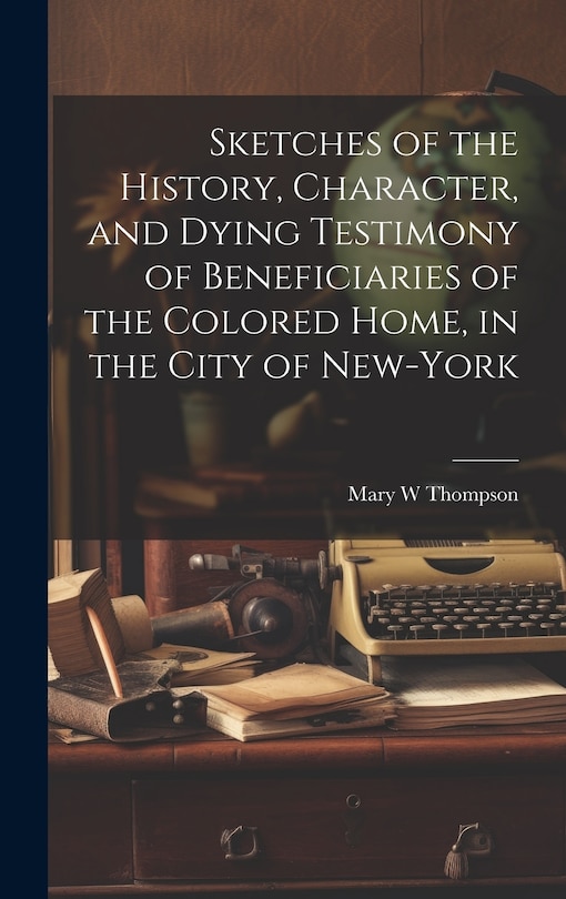 Couverture_Sketches of the History, Character, and Dying Testimony of Beneficiaries of the Colored Home, in the City of New-York