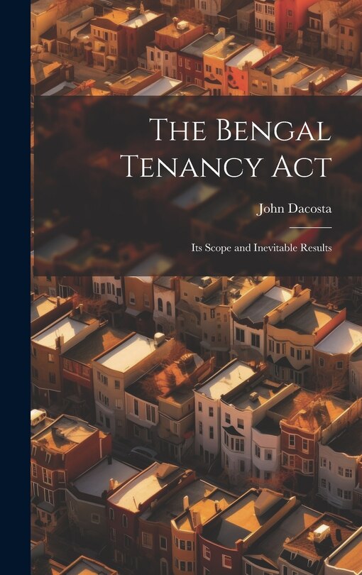 Couverture_The Bengal Tenancy Act