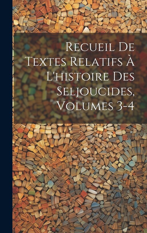Couverture_Recueil De Textes Relatifs À L'histoire Des Seljoucides, Volumes 3-4