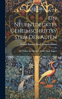 Front cover_Ein Neuentdecktes Geheimschriftsystem der Alten