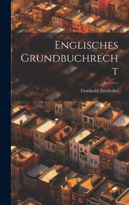 Front cover_Englisches Grundbuchrecht
