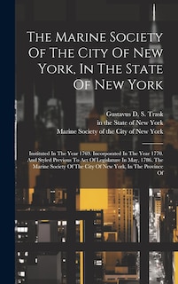 Couverture_The Marine Society Of The City Of New York, In The State Of New York
