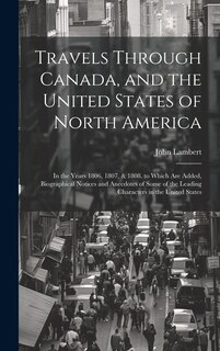 Front cover_Travels Through Canada, and the United States of North America