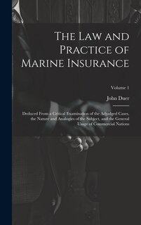 Front cover_The Law and Practice of Marine Insurance