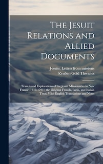 Couverture_The Jesuit Relations and Allied Documents