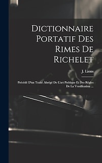 Front cover_Dictionnaire Portatif Des Rimes De Richelet