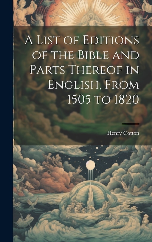 Couverture_A List of Editions of the Bible and Parts Thereof in English, From 1505 to 1820
