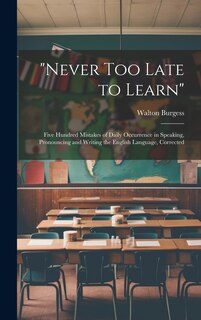 Couverture_Never Too Late to Learn