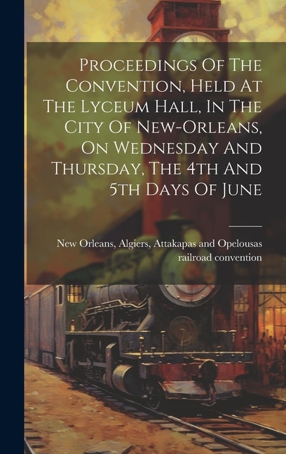 Couverture_Proceedings Of The Convention, Held At The Lyceum Hall, In The City Of New-orleans, On Wednesday And Thursday, The 4th And 5th Days Of June