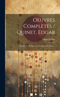 Front cover_Oeuvres Complètes / Quinet, Edgar