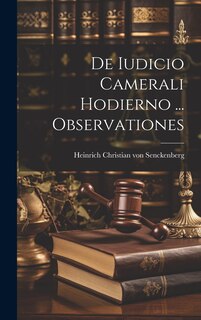Front cover_De Iudicio Camerali Hodierno ... Observationes