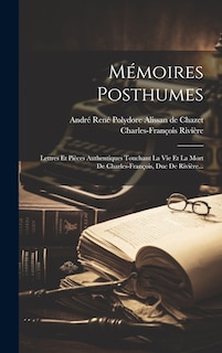 Couverture_Mémoires Posthumes