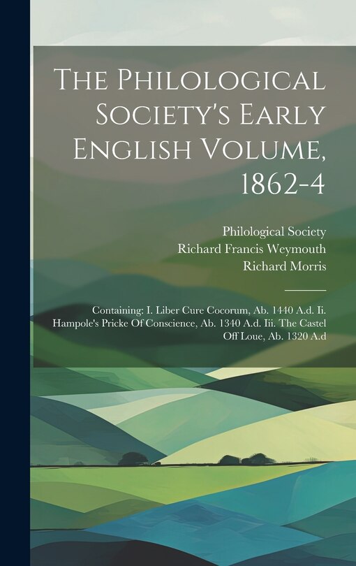 Couverture_The Philological Society's Early English Volume, 1862-4