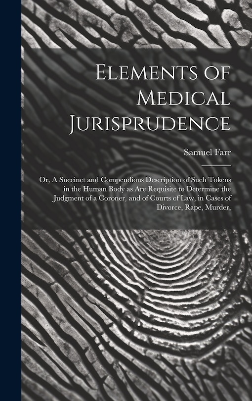 Front cover_Elements of Medical Jurisprudence