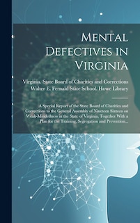 Couverture_Mental Defectives in Virginia