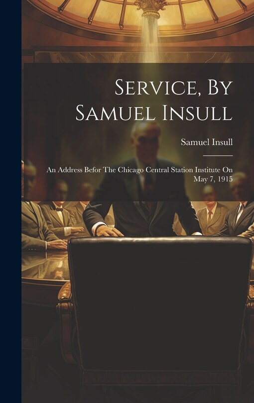 Front cover_Service, By Samuel Insull