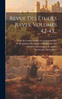 Front cover_Revue Des Études Juives, Volumes 42-43...