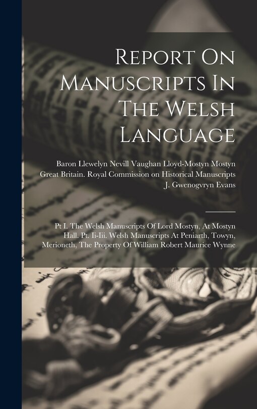 Front cover_Report On Manuscripts In The Welsh Language