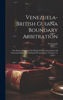 Couverture_Venezuela-british Guiana Boundary Arbitration