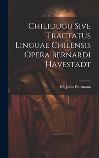 Front cover_Chilidugu Sive Tractatus Linguae Chilensis Opera Bernardi Havestadt