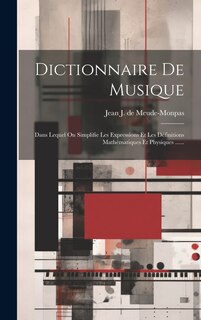 Front cover_Dictionnaire De Musique