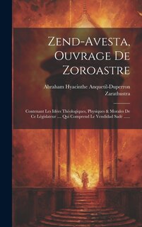 Front cover_Zend-avesta, Ouvrage De Zoroastre