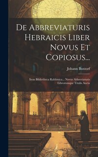 Front cover_De Abbreviaturis Hebraicis Liber Novus Et Copiosus...