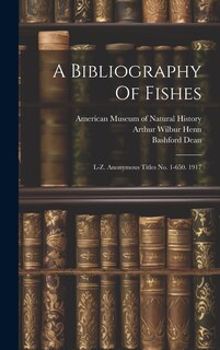 Front cover_A Bibliography Of Fishes