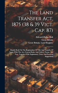 Front cover_The Land Transfer Act, 1875 (38 & 39 Vict. Cap. 87)