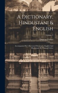 Front cover_A Dictionary, Hindustani & English