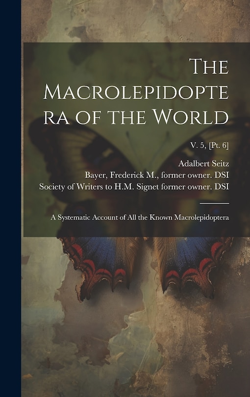 Couverture_The Macrolepidoptera of the World